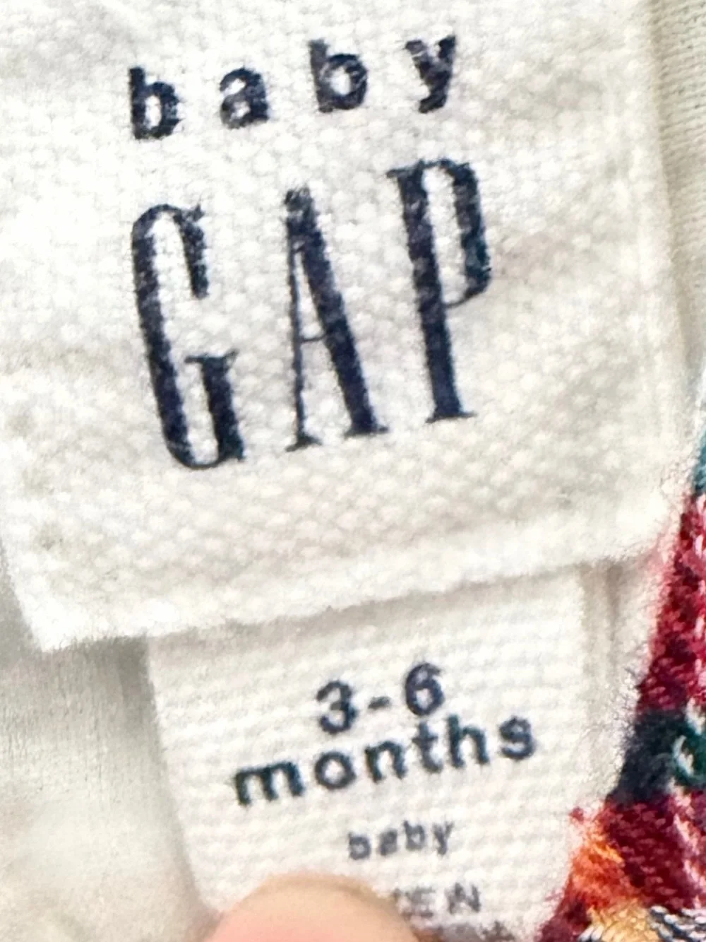 GAP Red Green White Plaid Baby Dress-Style Top